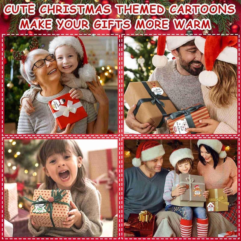 Dreecy Christmas Gift Tags Stickers, 120 Pcs Christmas Presents Tags Stickers, Self Adhesive Christmas Name Tags Stickers, Christmas Labels Stickers for Gifts Wrap Envelope Holiday Decor (2 x 2.6 Inch) - Image 5